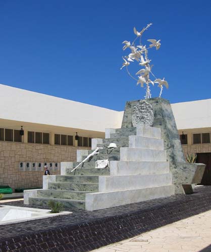 Peace Monument at El Alamein Museum in Egypt