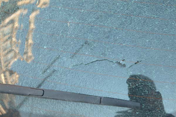icy windshield