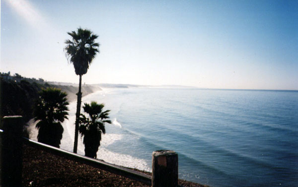 A misty Pacific shoreline, photo by Lydia Manx.