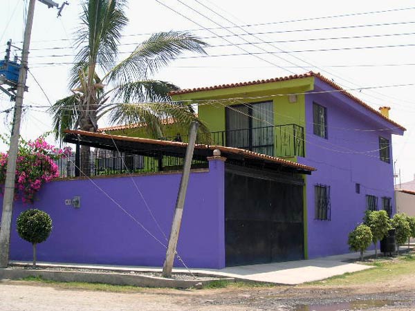 A colorful house in Mexico