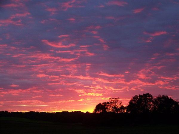 Sunset at Mullica Hill, NJ, USA