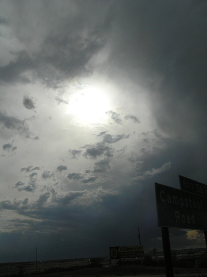 Stormy Wyoming sky in the early evening, July, 2007.